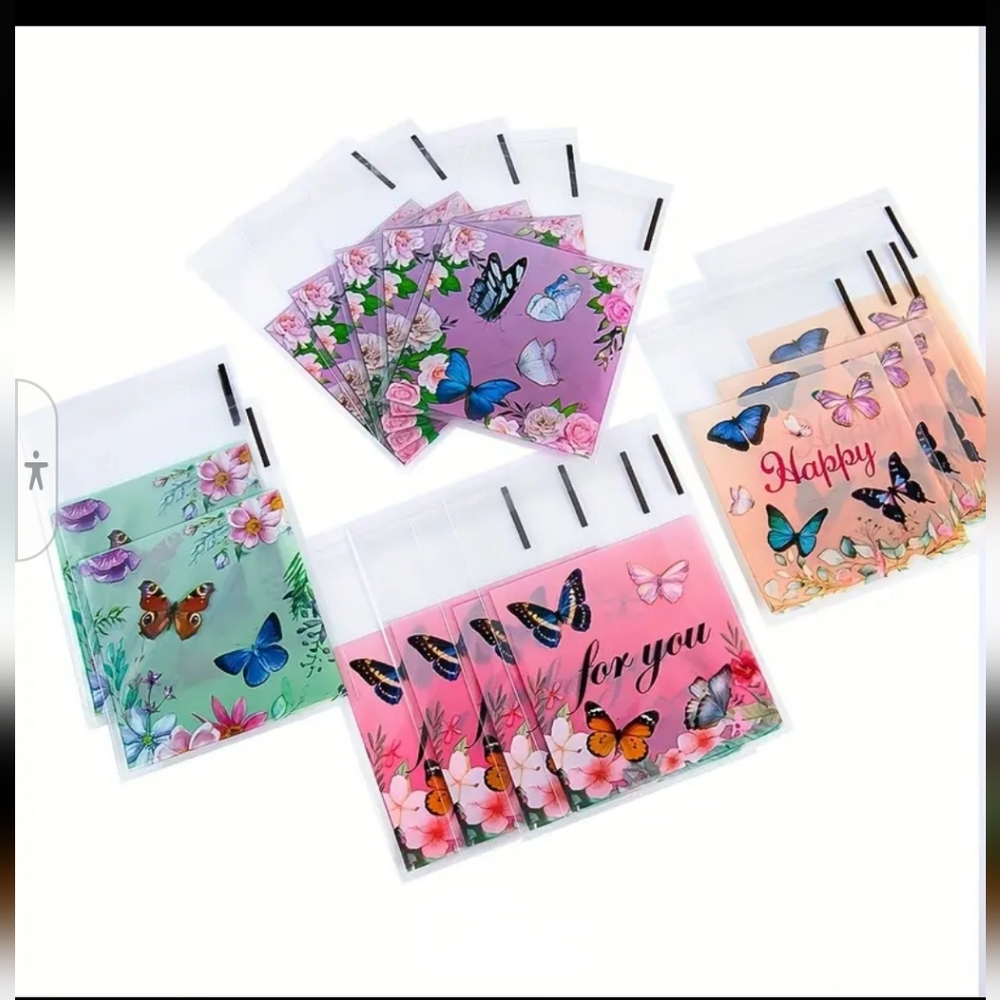 40ct. Resealable Cellophane Bags 20 -3x4 + 20 -2x2 - Picture 3 of 6
